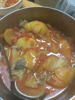 林檎と豚肉のトマト煮-レシピのメイン写真