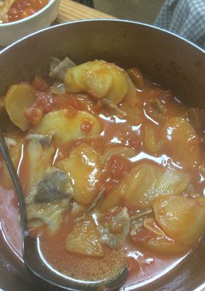 林檎と豚肉のトマト煮-レシピのメイン写真