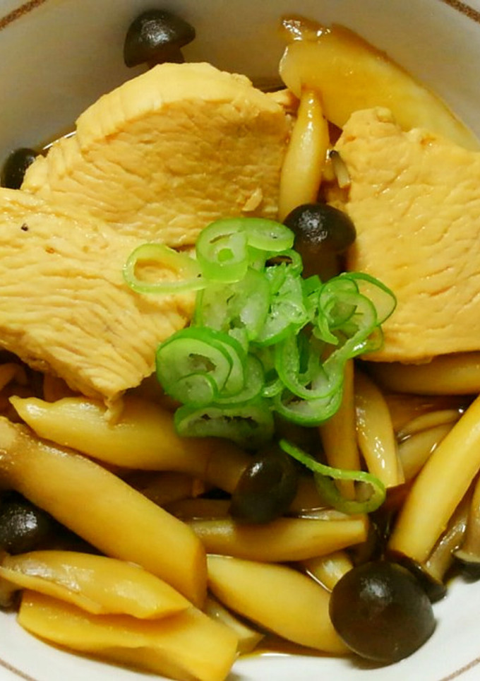 鶏むね肉とエリンギ しめじの照り焼き✿ﾟ-レシピのメイン写真