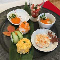 รูปของ 手まり寿司 1歳 バースデープレート