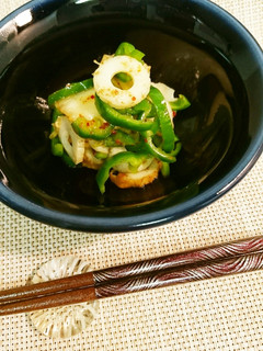 ピーマンと竹輪のキムチ和え-レシピのメイン写真