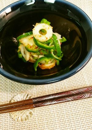 ピーマンと竹輪のキムチ和え-レシピのメイン写真