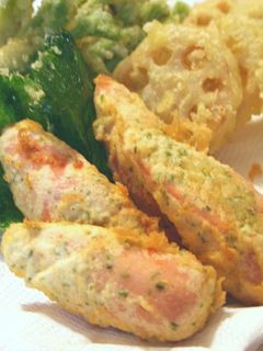 魚肉ソーセージの磯辺揚げ★*。・-レシピのメイン写真
