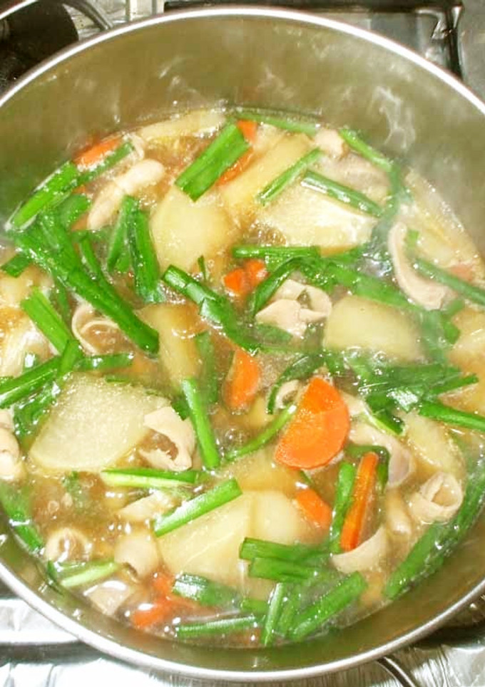 豚もつのスープ♪簡単しょうゆ味-レシピのメイン写真