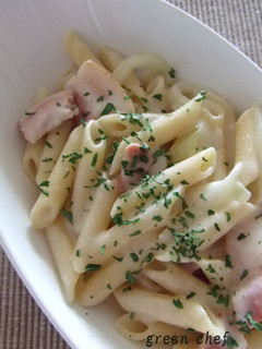 一人ランチに簡単☆クリームパスタ♪-レシピのメイン写真