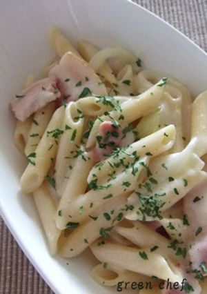一人ランチに簡単☆クリームパスタ♪-レシピのメイン写真