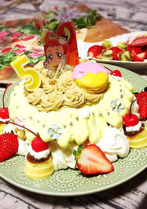 簡単プリキュアアラモードドールケーキ-レシピのメイン写真