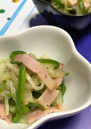 大根とピーマンのベーコン炒め-レシピのメイン写真