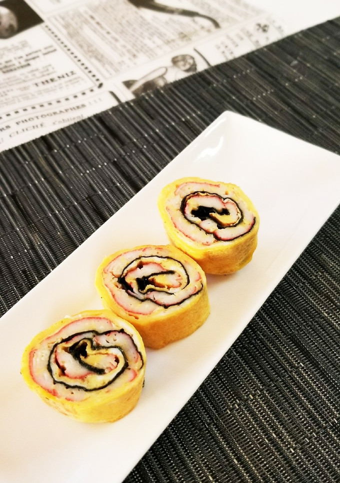 海苔とカニカマの卵焼き-レシピのメイン写真
