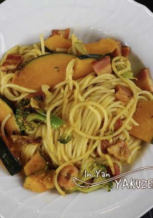 南瓜とブロッコリーのペペロンチーノ-レシピのメイン写真