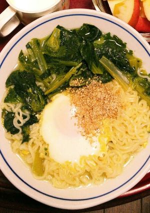 簡単♪小松菜たっぷり！の塩ラーメン☆-レシピのメイン写真