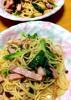 ベーコンとサラダ菜のパスタ☆-レシピのメイン写真