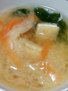 刺身の大根の残り物でおみそ汁-レシピのメイン写真
