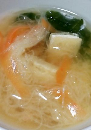 刺身の大根の残り物でおみそ汁-レシピのメイン写真