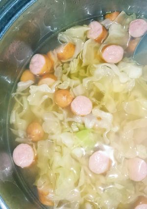 簡単‼キャベツとソーセージのスープ-レシピのメイン写真