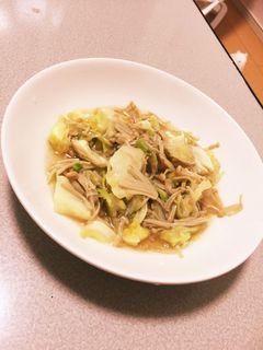 キャベツとえのきの簡単炒め!-レシピのメイン写真