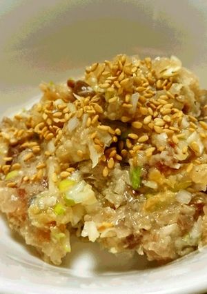 鯵の梅味噌なめろう-レシピのメイン写真