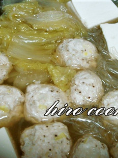 白菜と肉だんごの煮物-レシピのメイン写真