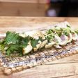 マグロの柵で香味焼き