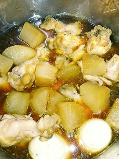 圧力鍋で簡単‼手羽元と大根のこってり煮物-レシピのメイン写真