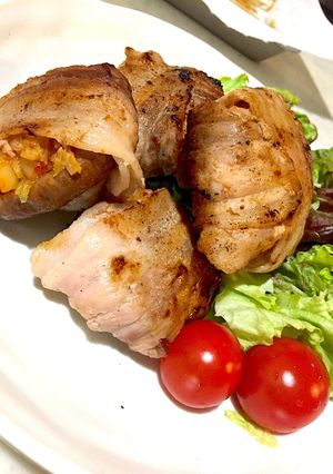 しいたけキムチの豚バラ巻き★-レシピのメイン写真