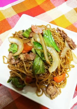 Ｗソースが決めて☆我が家の焼きそば-レシピのメイン写真