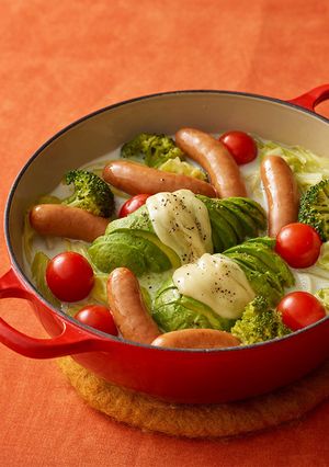 野菜たっぷりシャウのアボカドミルクポトフ-レシピのメイン写真