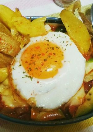 オーブン不使用!フラメンカエッグ-レシピのメイン写真