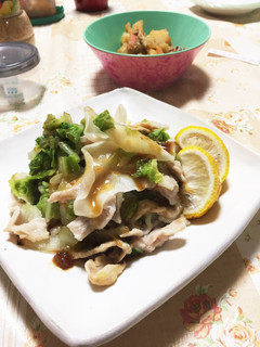 豚白菜の蒸し焼き柚子味噌ポン酢タレ-レシピのメイン写真
