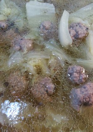 男のお肉ごろごろ肉団子と白菜のスープ！-レシピのメイン写真