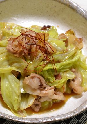 豚バラとキャベツのオイスターにんにく炒め-レシピのメイン写真