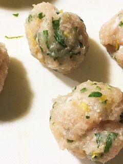 【鶏団子】柚子香る大葉つみれ-レシピのメイン写真