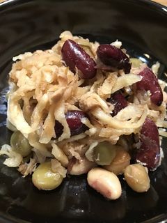 切り干し大根とお豆たっぷり和風サラダ*-レシピのメイン写真