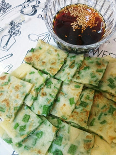 ねぎだけで作る冷めても美味しいチヂミ❤-レシピのメイン写真