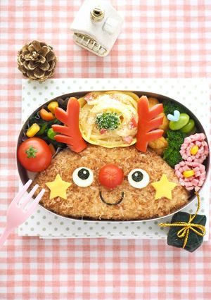 キャラ弁☆クリスマストナカイ弁当の作り方-レシピのメイン写真