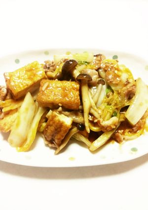 厚揚げと白菜のピリ辛炒め-レシピのメイン写真