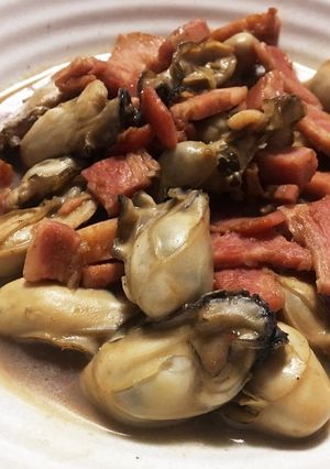 カキとベーコンのオイスターソース炒め-レシピのメイン写真