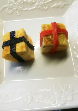 厚焼きたまごのプレゼント☆-レシピのメイン写真