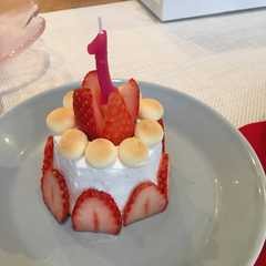 รูปของ 1歳 バースデーケーキ