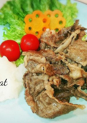 帰宅後15分飯！牛肉のバター焼き-レシピのメイン写真