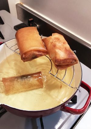 餅ベーコン春巻き-レシピのメイン写真