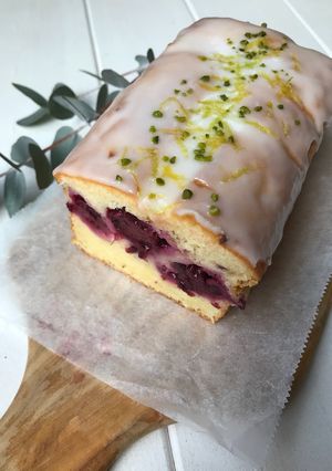 ブラックベリーのヨーグルトレモンケーキ-レシピのメイン写真