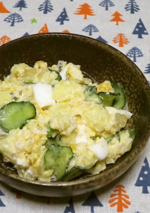 数の子山海漬でポテトサラダ-レシピのメイン写真