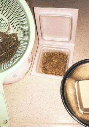 豆腐納豆蕎麦-レシピのメイン写真