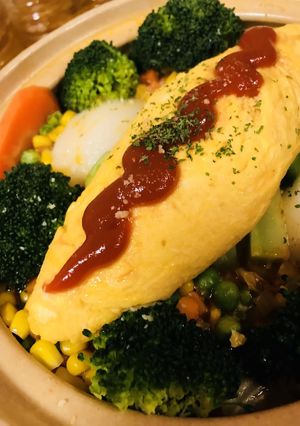 のせ鍋☆オムレツをのせたミネストローネ鍋-レシピのメイン写真