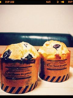 ブルーベリーとクリームチーズのマフィン-レシピのメイン写真