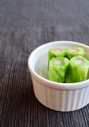 ［簡単カニカマ キャベツ クルクル巻き］-レシピのメイン写真