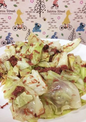 キャベツ消費。コンビーフ炒め-レシピのメイン写真
