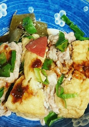 絹揚げと豚肉の重ね蒸し-レシピのメイン写真