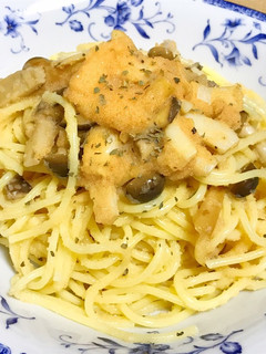 たっぷりキノコのたらこパスタ-レシピのメイン写真